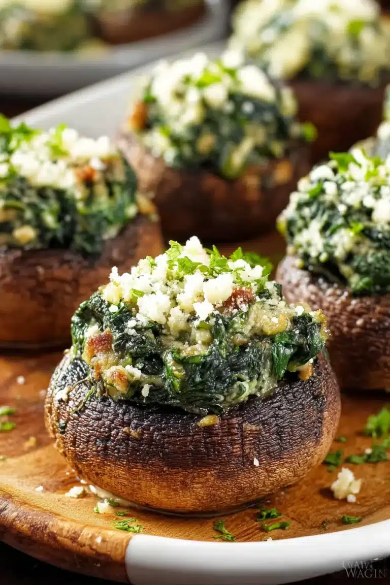 Spinach Stuffed Mushrooms - Image 1