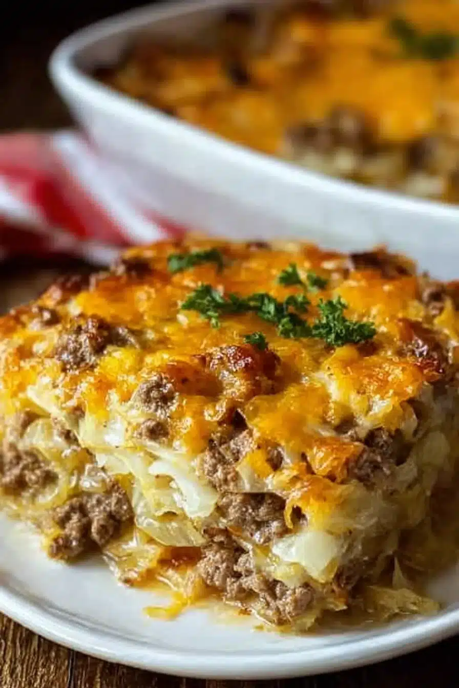 Savory Cabbage Beef Bake Recipe for Easy Family Dinners - Image 1