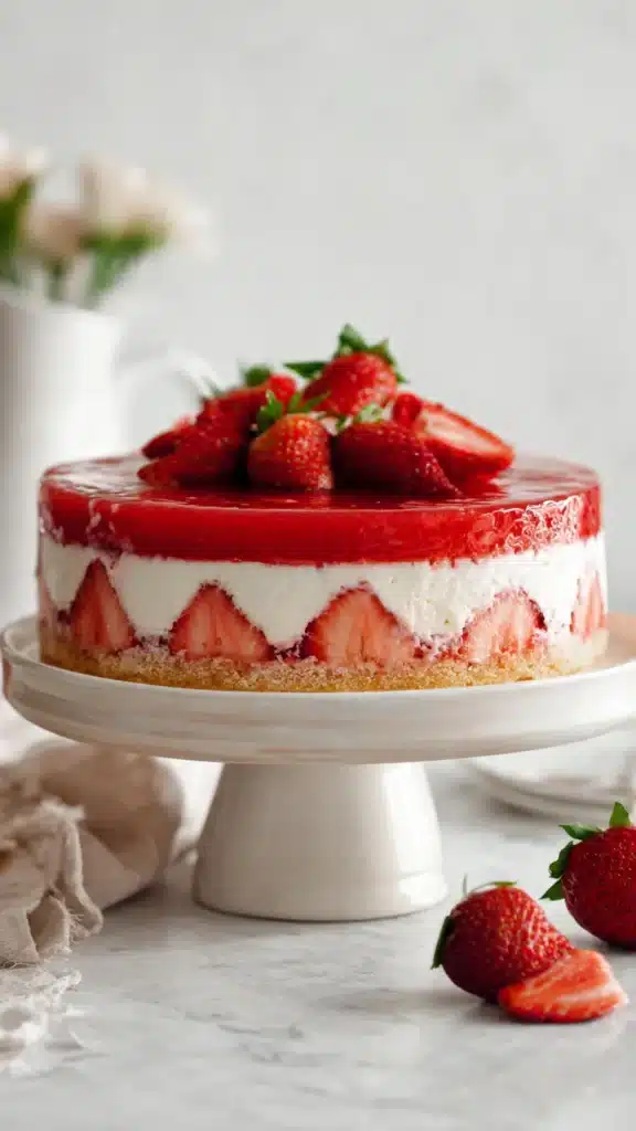 Strawberry Earthquake Cake - Image 1