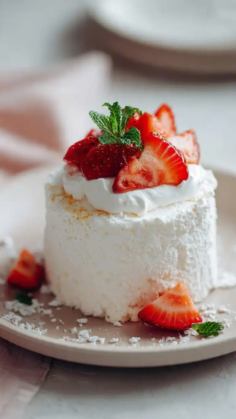 Strawberry angel food cake dessert - Image 1