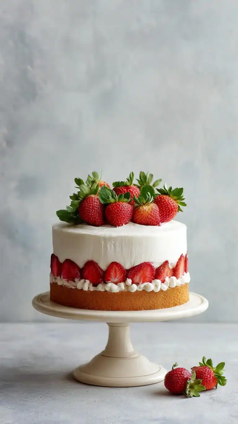 Vintage strawberry cake - Image 1