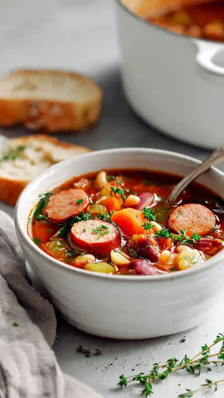 sausage minestrone soup - Image 1